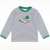 Appliquéd Mallard Long Sleeve Shirt - Navy Stripe Knit - Stellybelly