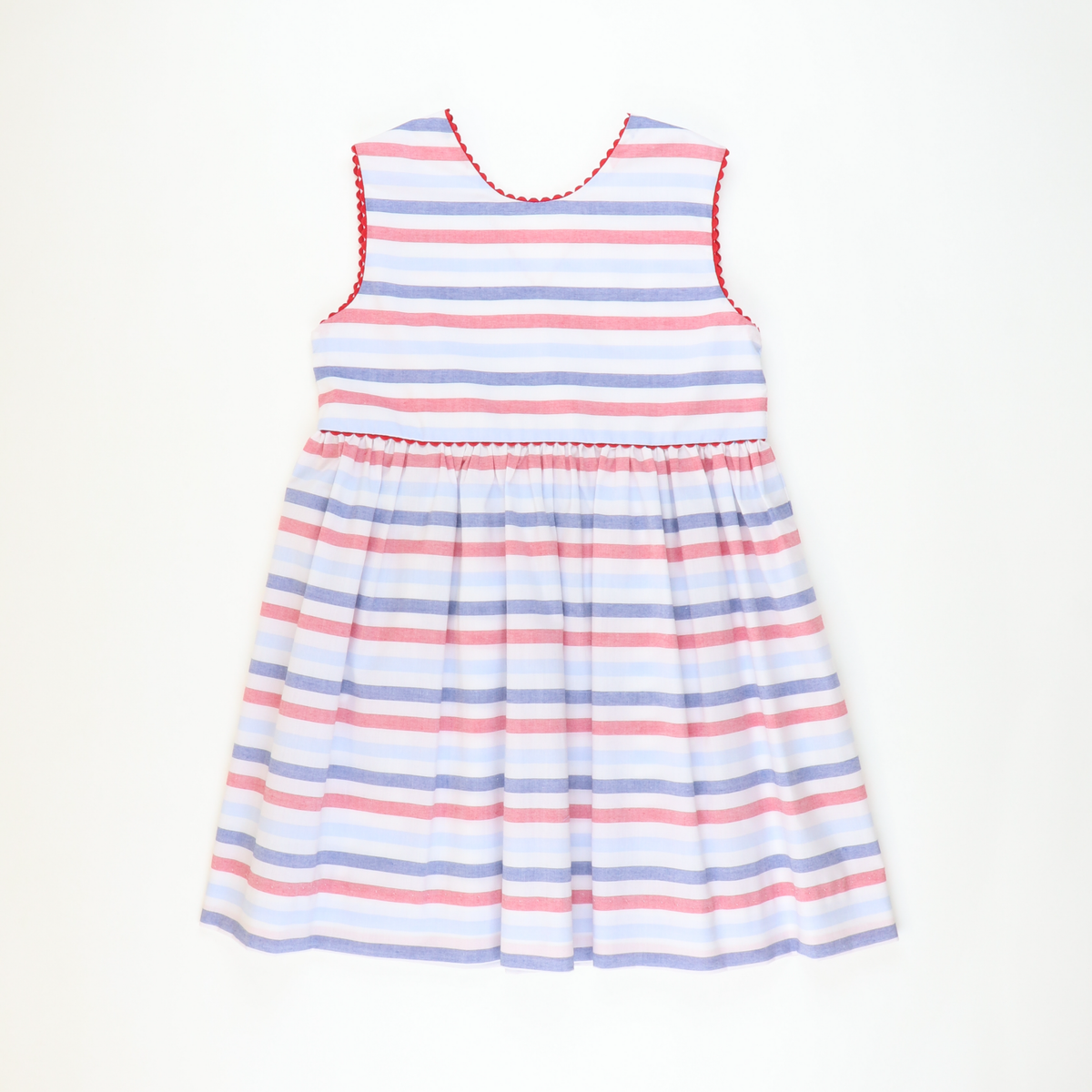 Wrap Dress - Patriotic Wide Stripe - Stellybelly