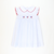 Smocked Patriotic Hearts Collared Dress - Light Blue  Dot - Stellybelly