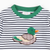 Appliquéd Mallard Long Sleeve Shirt - Navy Stripe Knit - Stellybelly