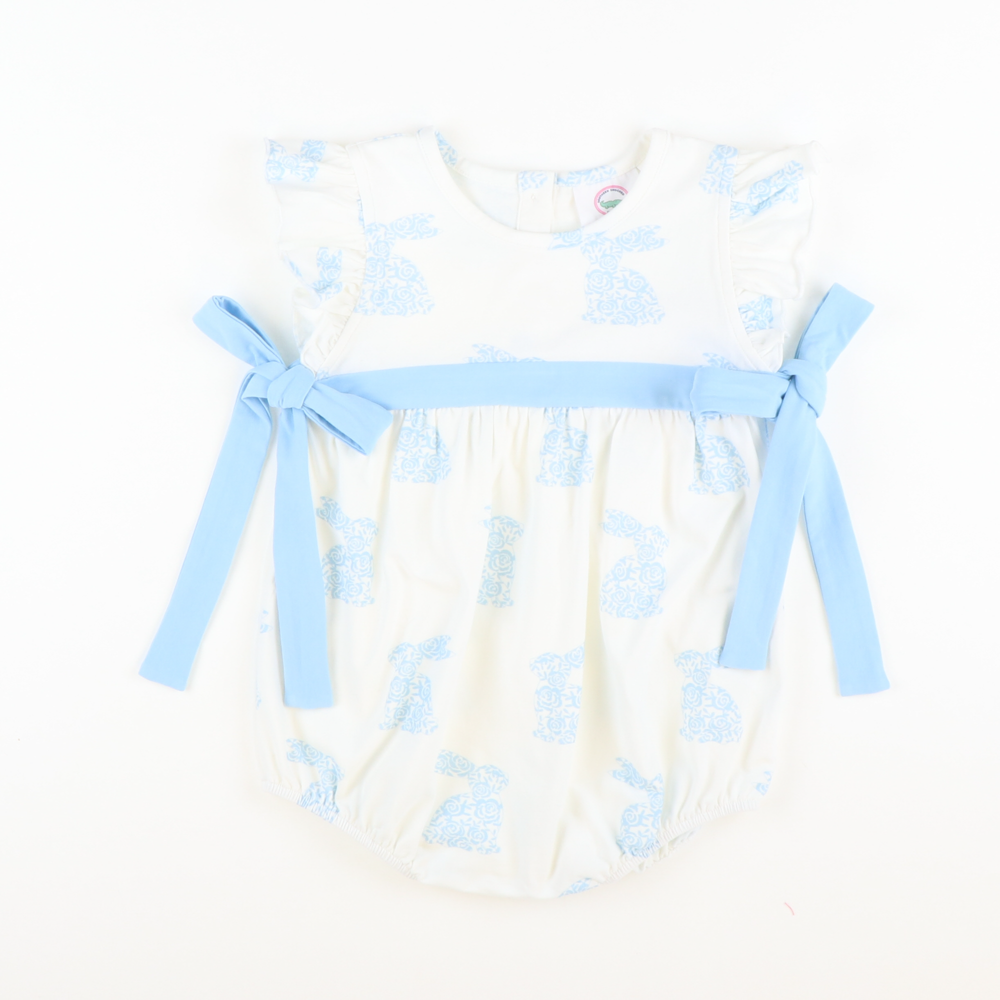 Chinoiserie Bunnies Knit Girl Bubble - Stellybelly