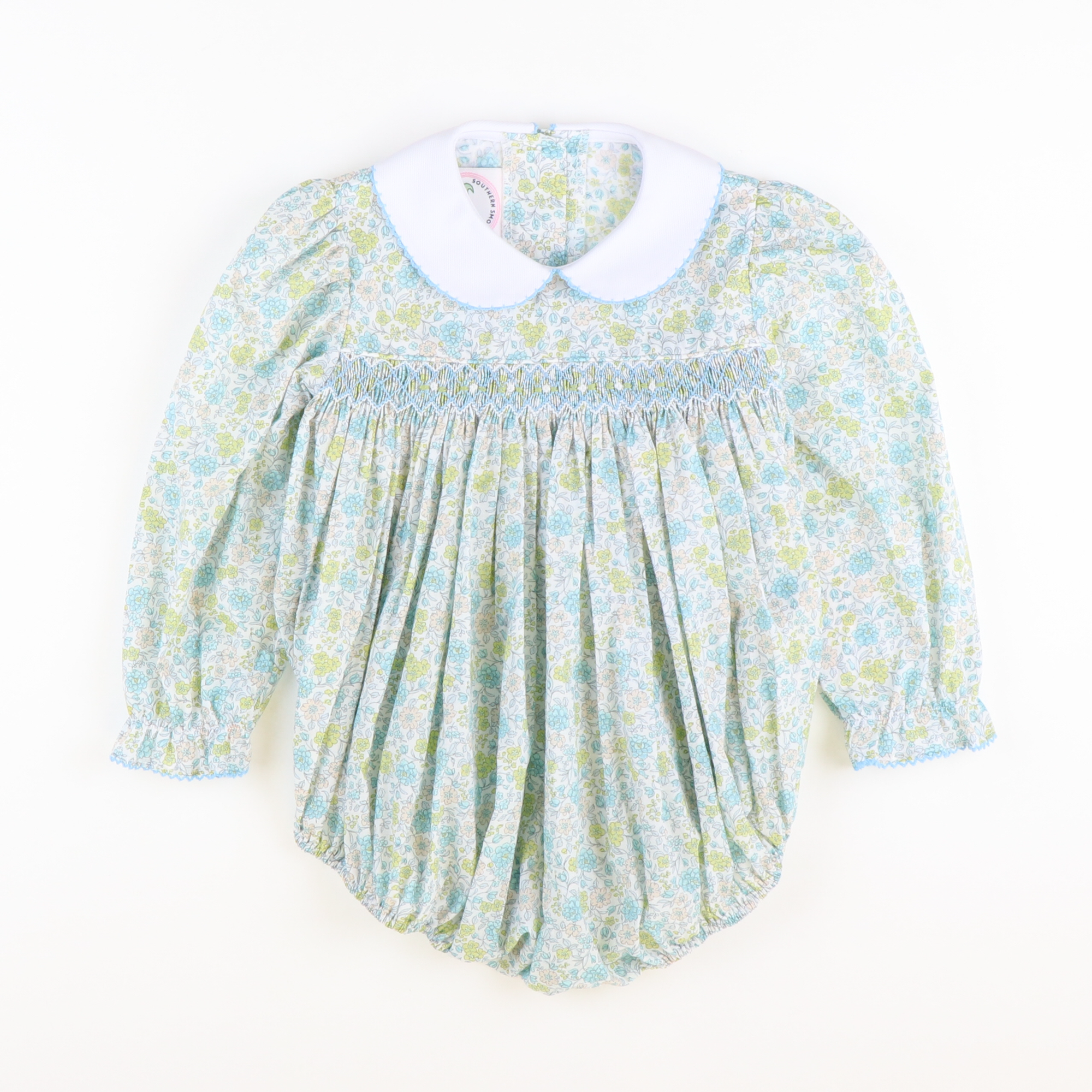 Smocked Wildflowers Girl Bubble - Stellybelly