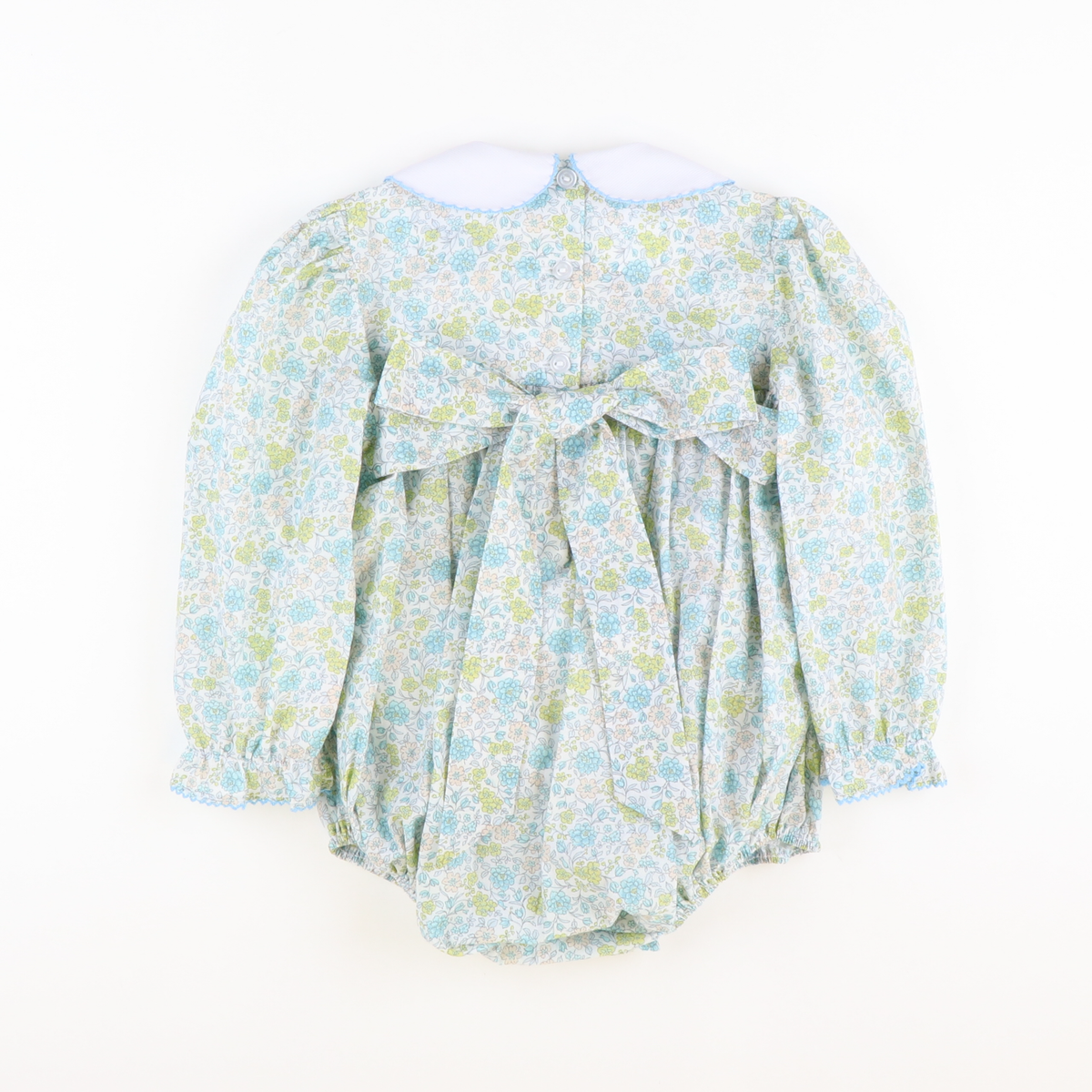 Smocked Wildflowers Girl Bubble - Stellybelly