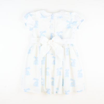 Collared Dress - Chinoiserie Bunnies - Stellybelly