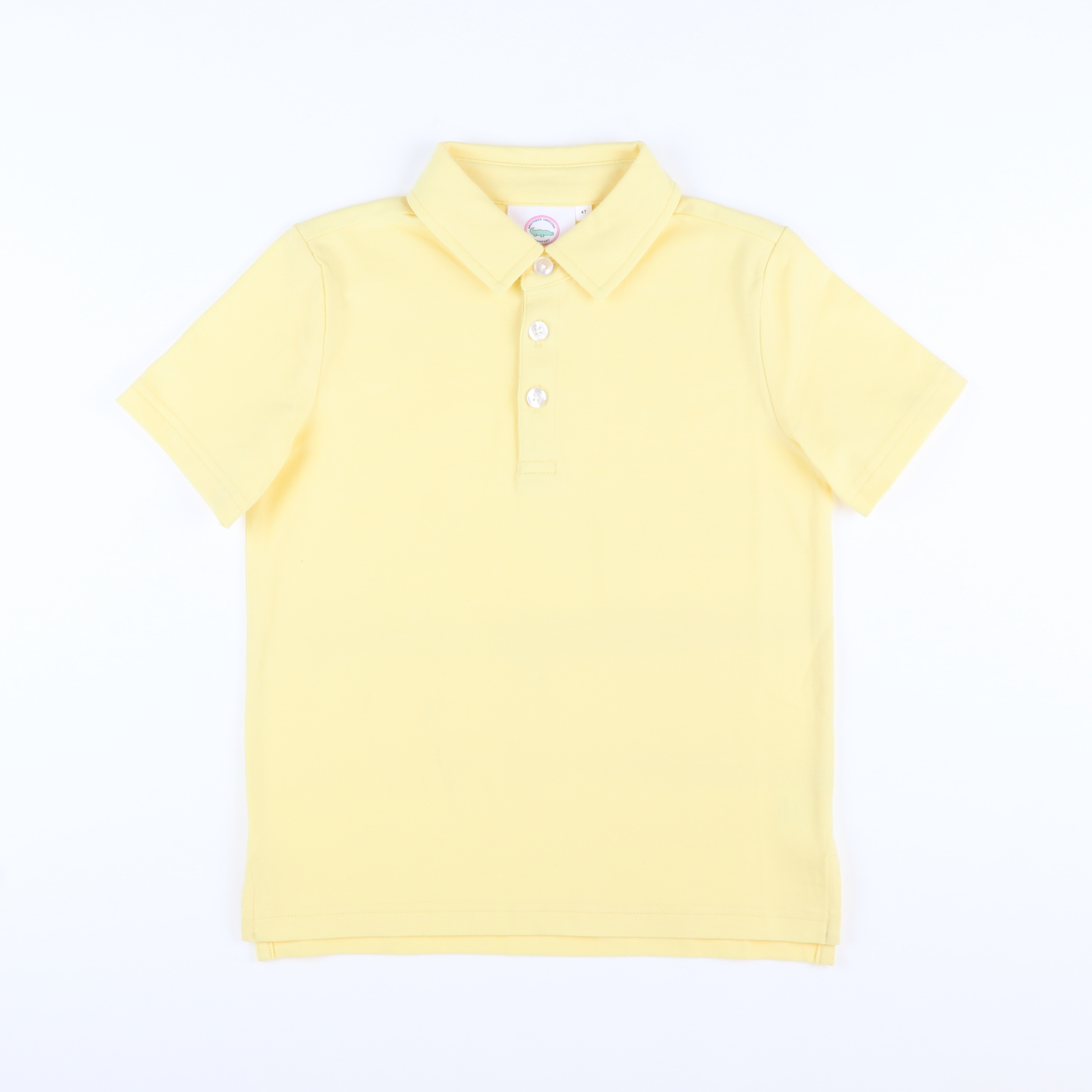 Boys Signature Knit Polo - Pastel Yellow | Stellybelly