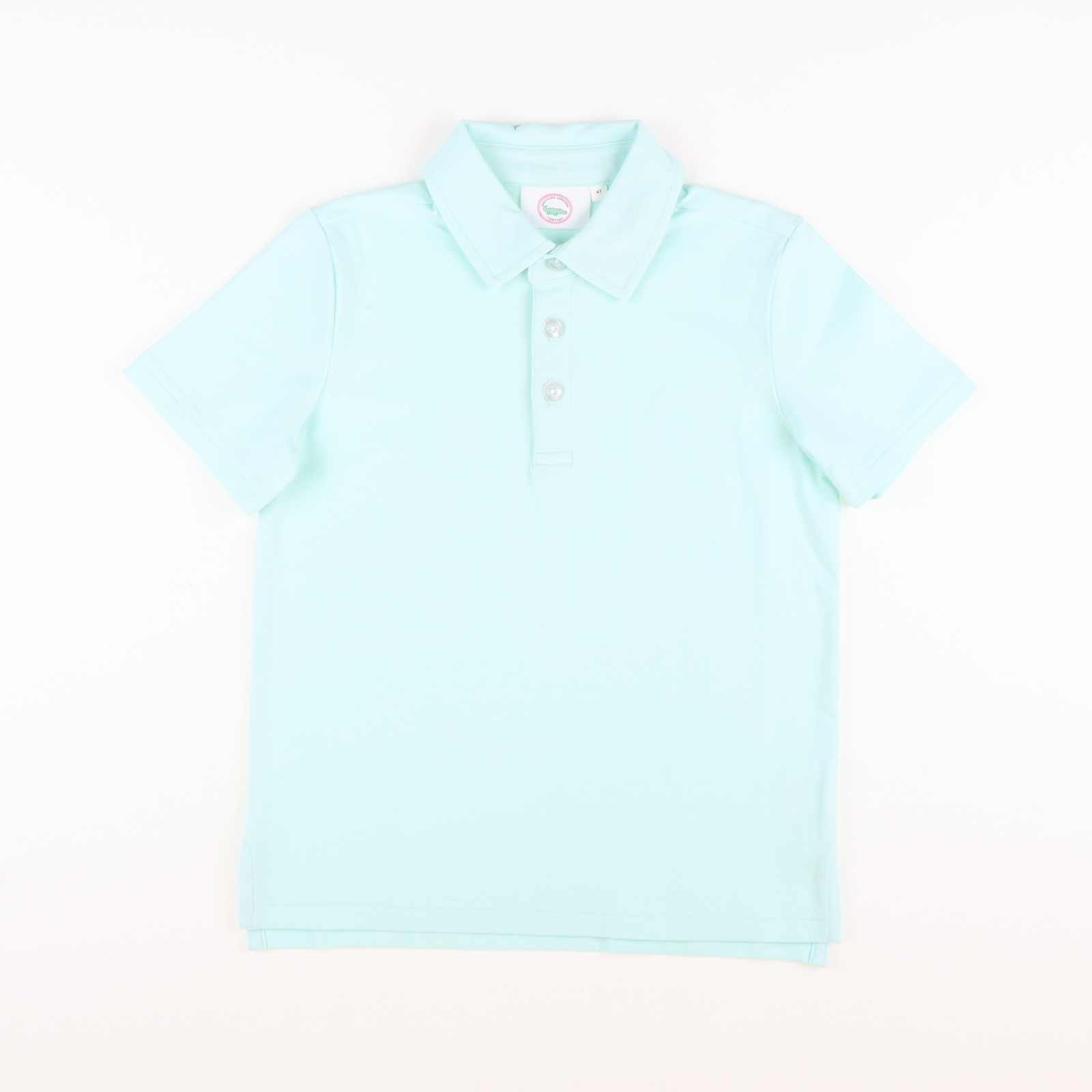 Boys Signature Knit Polo - Solid Mint Green - Stellybelly