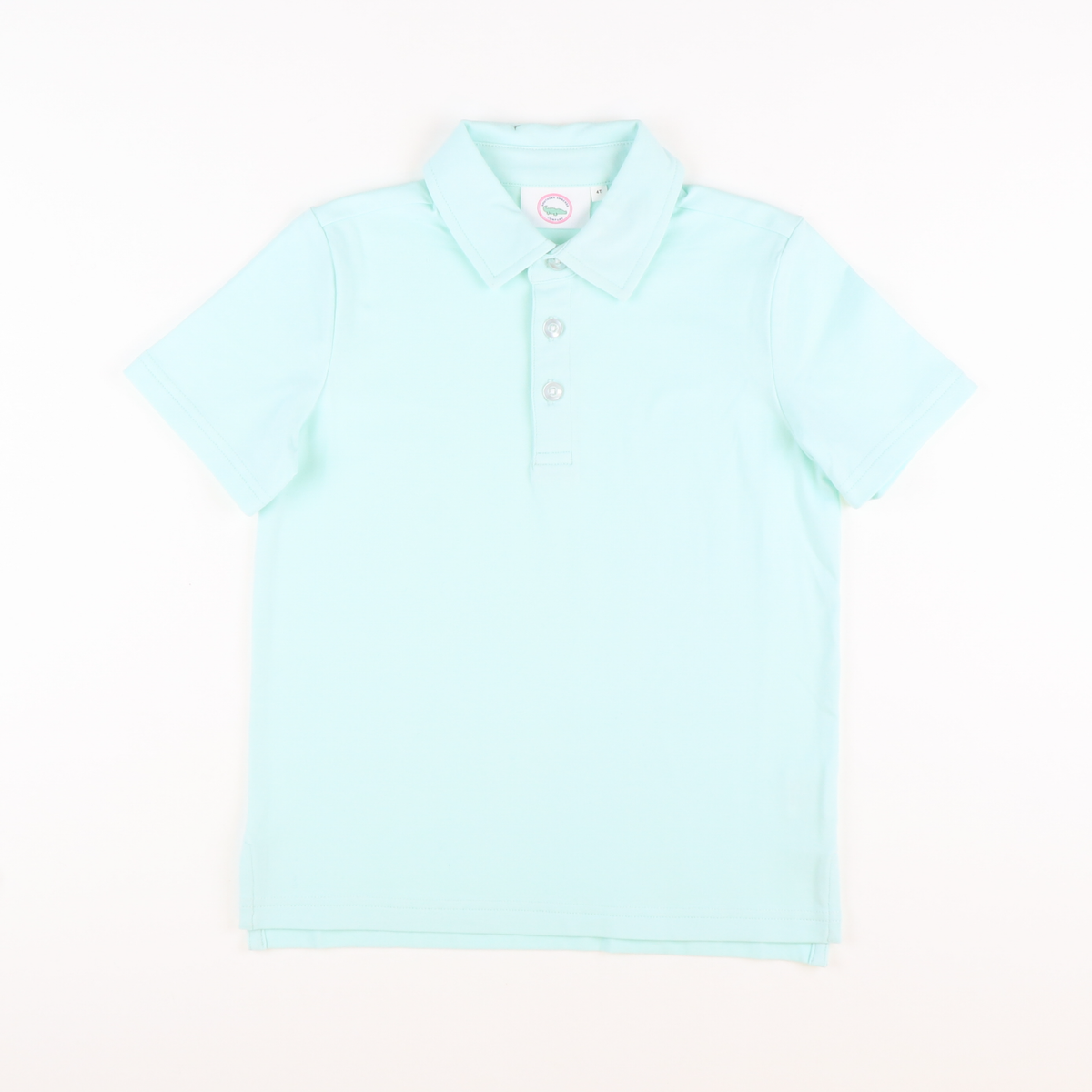 Boys Signature Knit Polo: Mint Green - Stellybelly