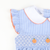 Smocked Geo Pumpkins Collared Dress - Blue Mini Gingham - Stellybelly