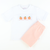 Smocked Classic Pumpkins Short Sleeve White Knit Shirt - Stellybelly