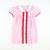 Embroidered Candy Canes Collared Dress - Light Pink Check Flannel - Stellybelly