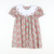 Embroidered Flowers Scalloped Collar Dress - Christmas Floral - Stellybelly