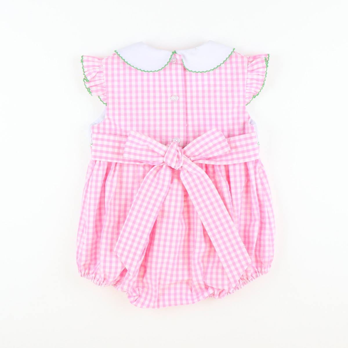 Smocked Golf Collared Girl Bubble - Stellybelly