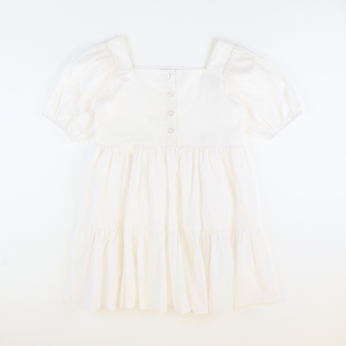 White Tiered Dress - Stellybelly