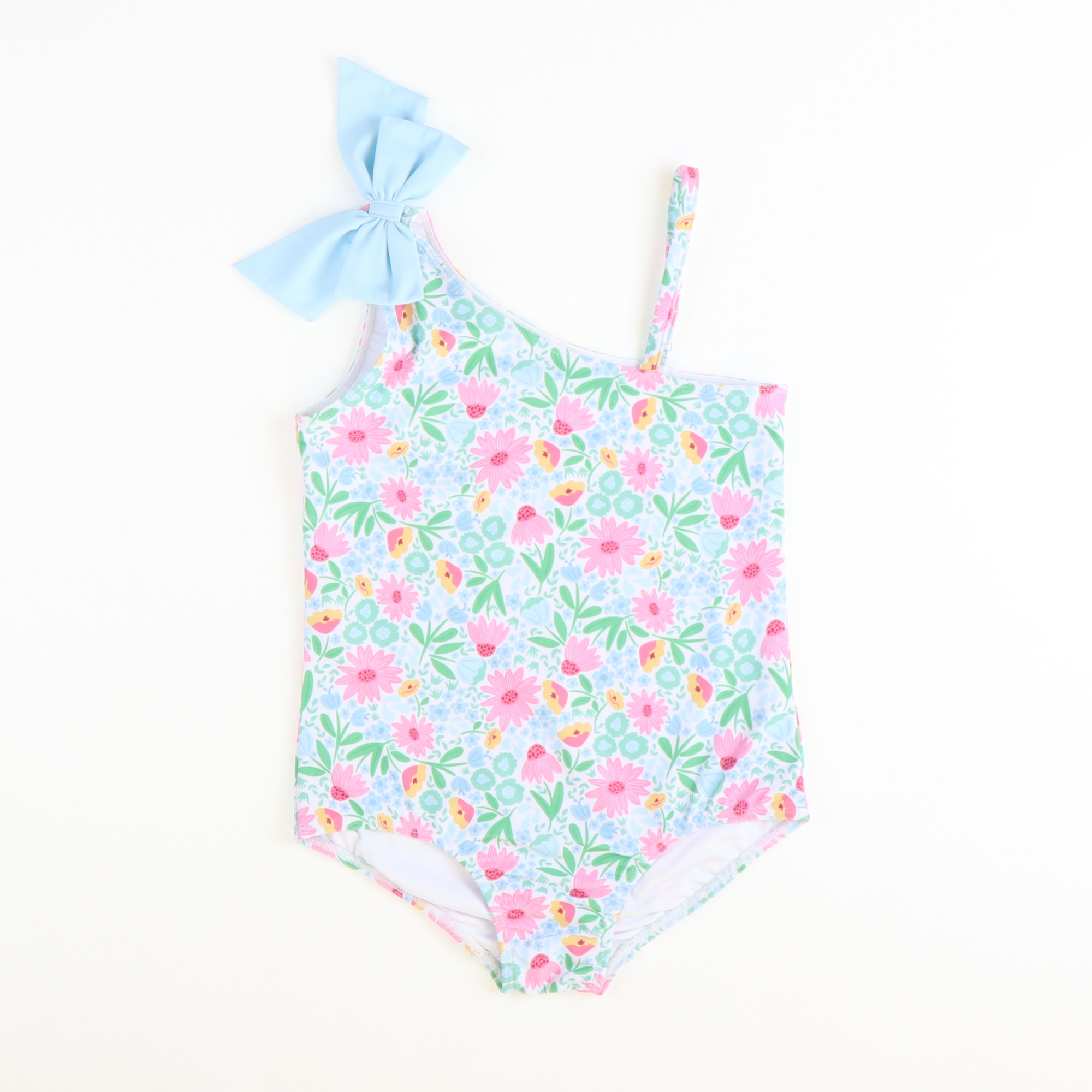 One-Piece Swimsuit - Wildflowers Bow - Stellybelly
