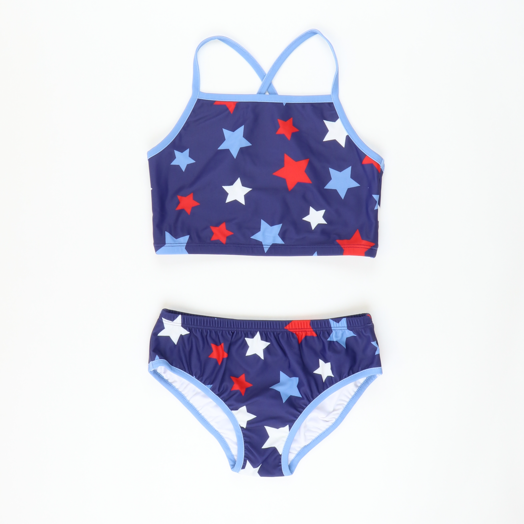 Two-Piece Swimsuit - Patriotic Stars - Stellybelly