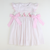 Smocked Silhouette Light Pink Bunnies Dress - Pink Tiny Dots