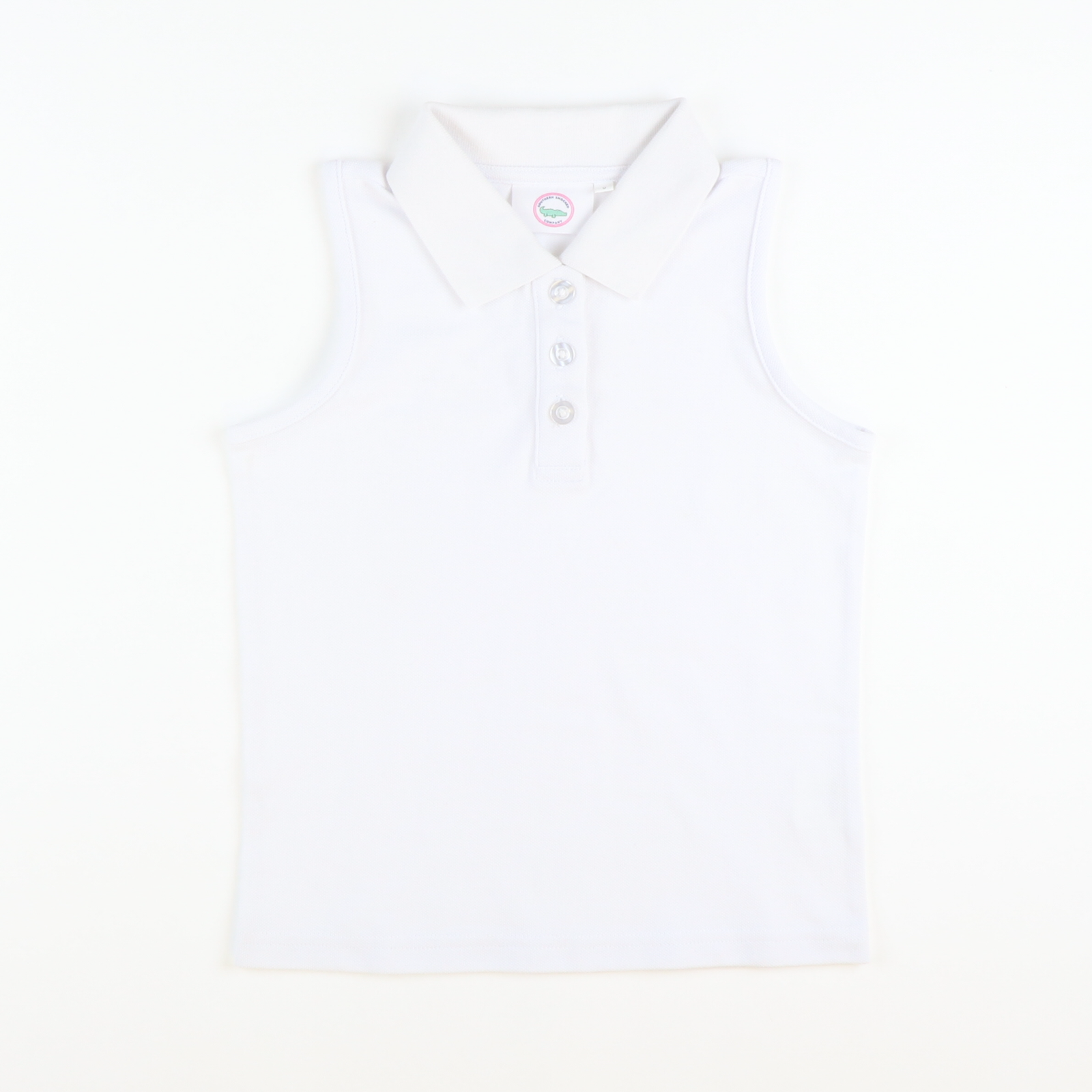 Girls Courtside Polo - White