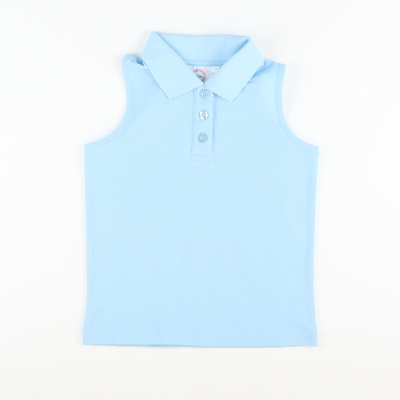 Courtside Girls Polo - Light Blue