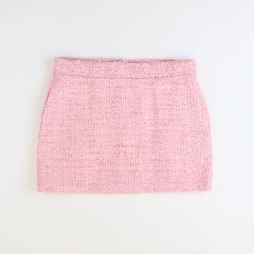Tweed Jackie Skirt -Light Pink - Stellybelly