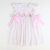 Smocked Silhouette Light Pink Bunnies Dress - Pink Tiny Dots - Stellybelly