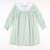 Ruffle Neck Dress -  Red & Green Plaid