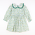 Ruffle Collar Dress - Sage Floral & Dark Green
