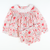 Eyelet Ruffle Set - Red Floral