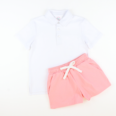 Signature Twill Shorts - Salmon Pink