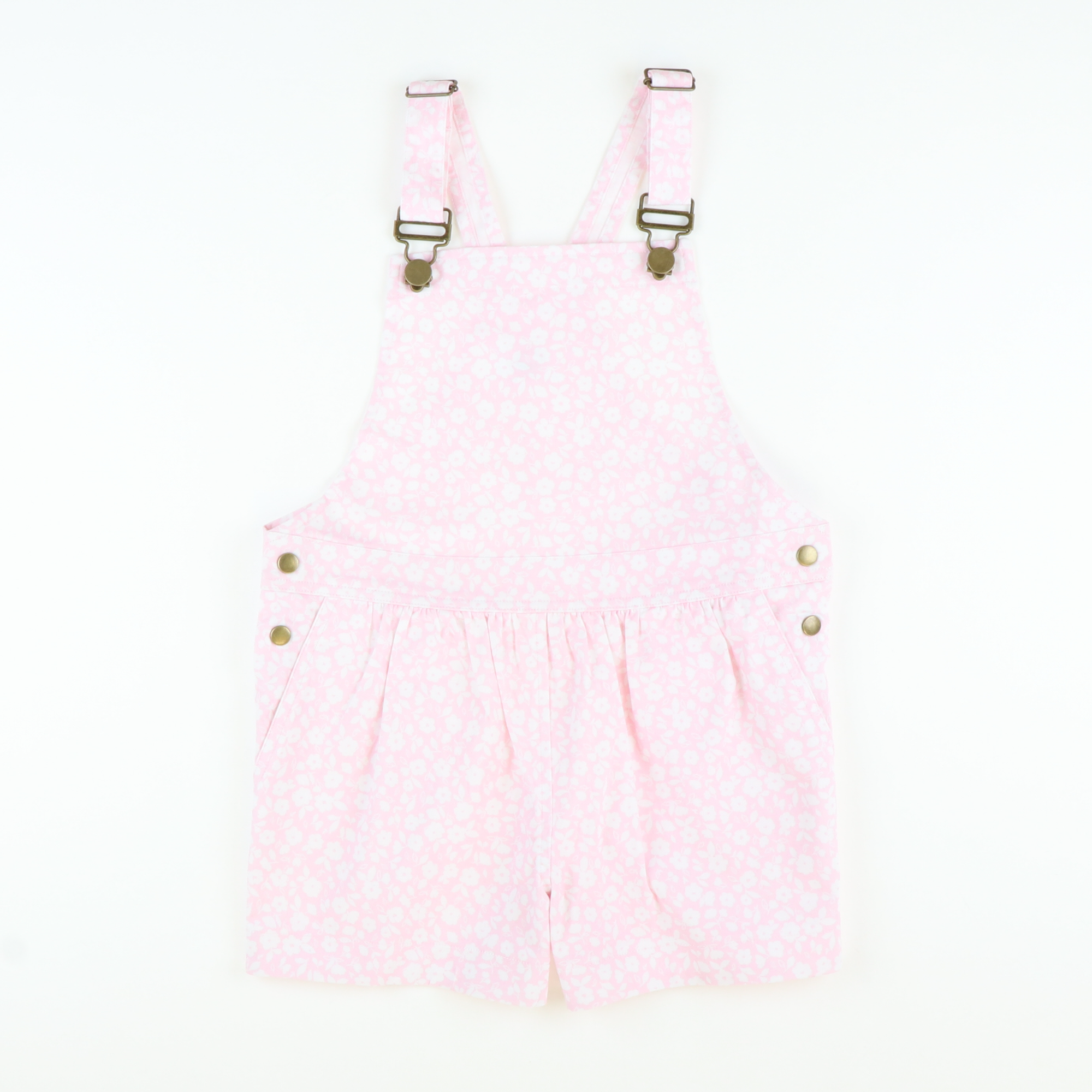 Overalls - Light Pink Floral - Stellybelly