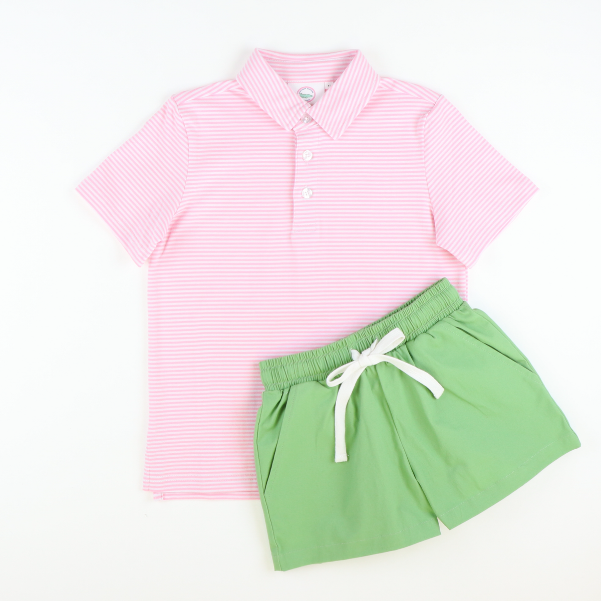 Boys Signature Twill Shorts - Resort Green