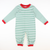 Out & About L/S Boy Long Bubble - Christmas Green Stripe Knit - Stellybelly