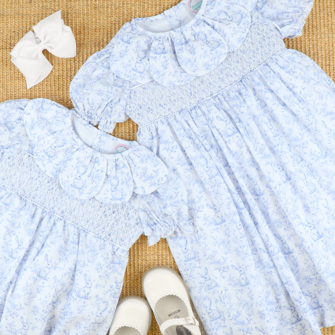baby blue smocked dress Smocked Emery Dress in Light Blue 3T main image 0