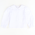 Girls Classic L/S Blouse - White Knit - Stellybelly