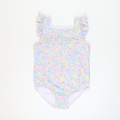 One-Piece Swimsuit - Petite Meadow Floral - Stellybelly