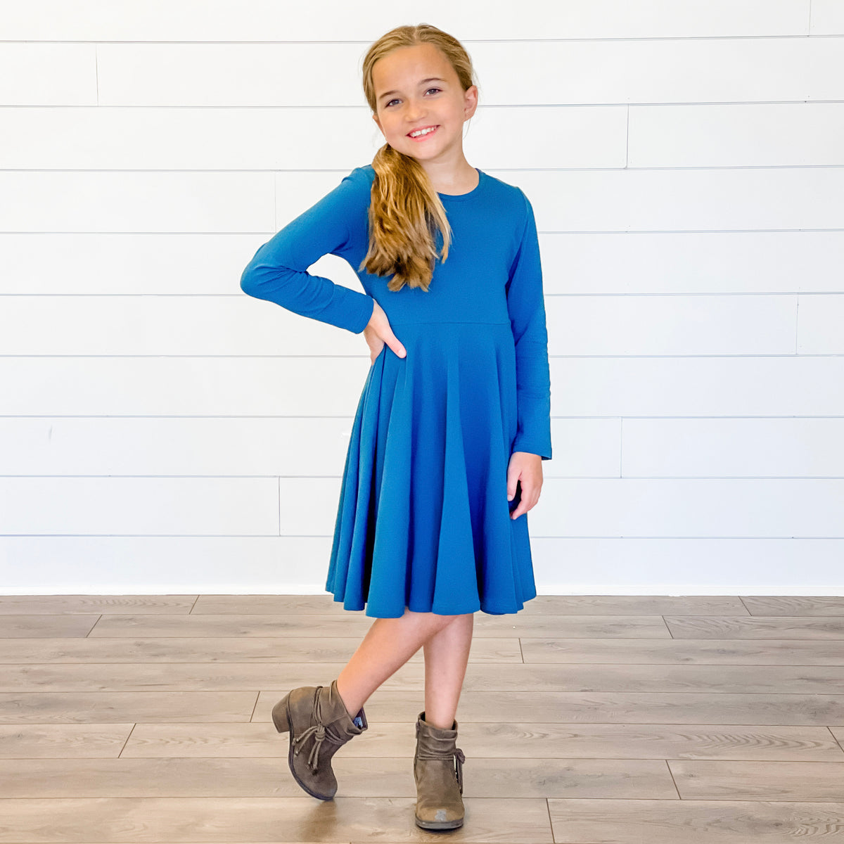 Twirl Dress - Teal - Stellybelly