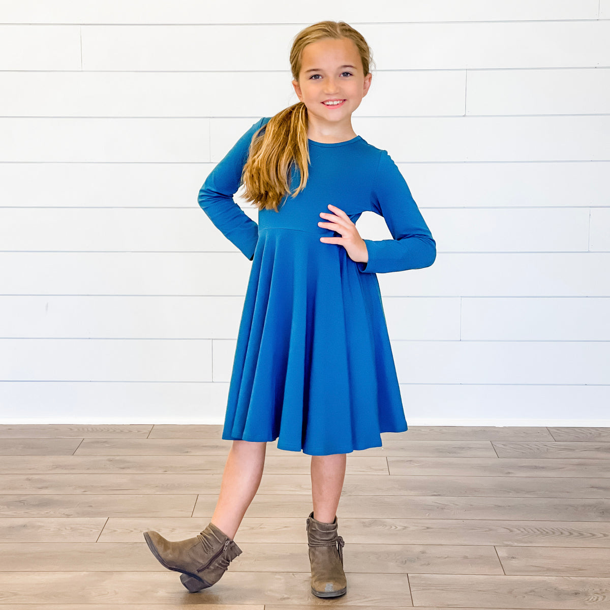 Twirl Dress - Teal - Stellybelly