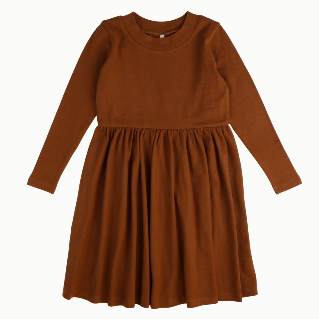 Keegan Sweater Dress- Cinnamon - Stellybelly
