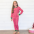 Knit Pajama Set - Crimson Check - Stellybelly