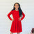 Twirl Dress - Holiday Red - Stellybelly