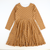 Polka Dot Twirl Knit Dress - Cinnamon - Stellybelly