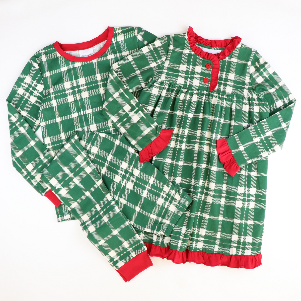 Knit Pajama Set - Evergreen Plaid - Stellybelly
