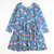 Teal Floral Twirl Knit Dress - Stellybelly