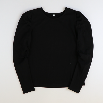 Black Puff Sleeve Top - Stellybelly