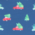 Christmas Tree & Vintage Truck Navy Knit Pajama Set - Stellybelly