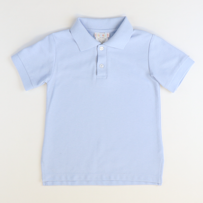 Signature Short Sleeve Polo - Light Blue Pique - Stellybelly