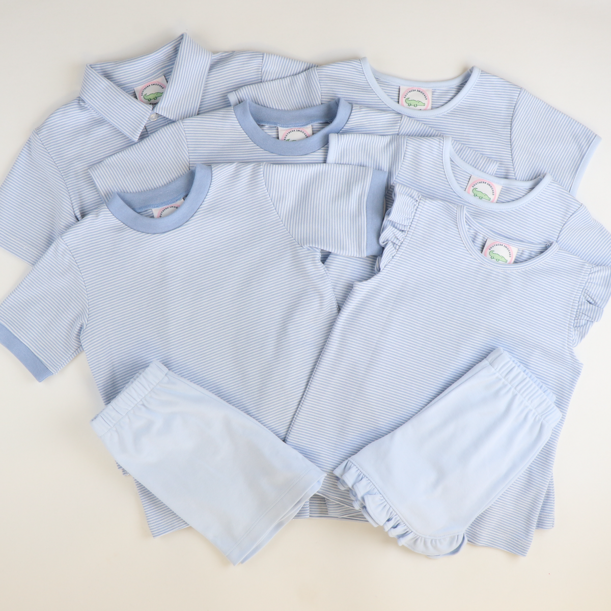 Out & About Boy Shorts - Light Blue Knit - Stellybelly
