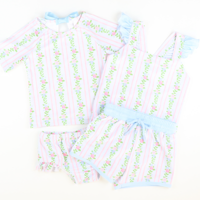 Alys Floral Two-Piece Rash Guard - Stellybelly