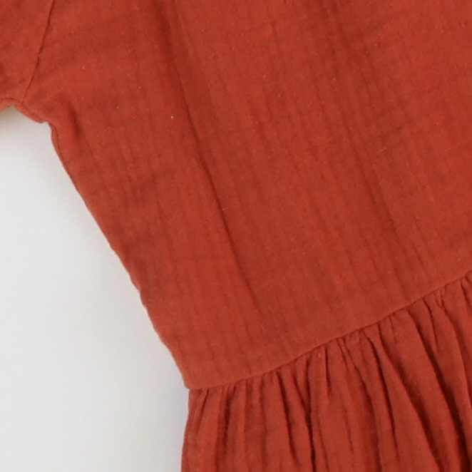 Short Sleeve Crinkled Gauze Dress - Stellybelly