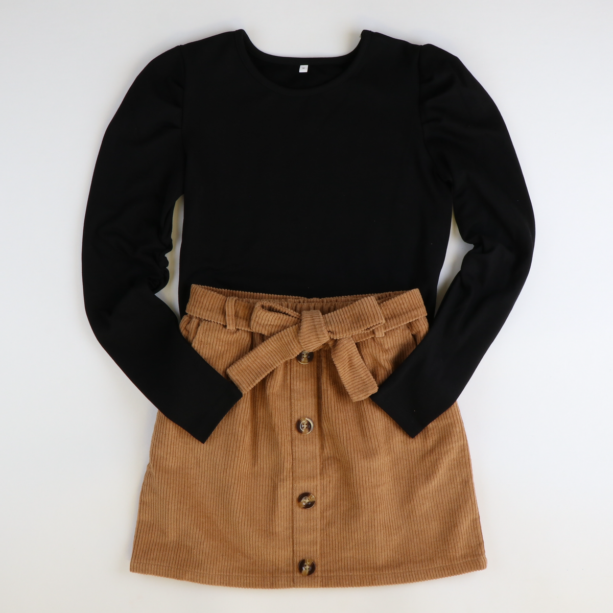 Black Puff Sleeve Top - Stellybelly
