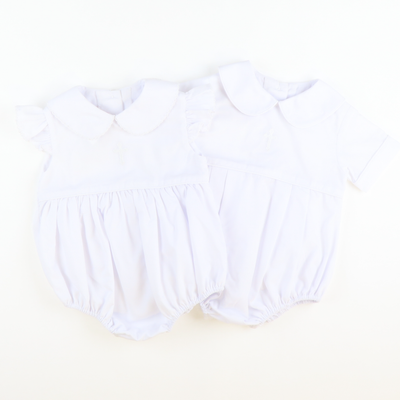 Embroidered Cross Collared Girl Bubble - Stellybelly